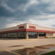 Hero image showing an Iowa commercial property with changing weather symbolizing property and casualty insurance protection
